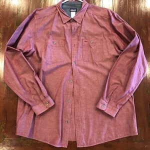 Patagonia Men’s Button up, vintage red, XL